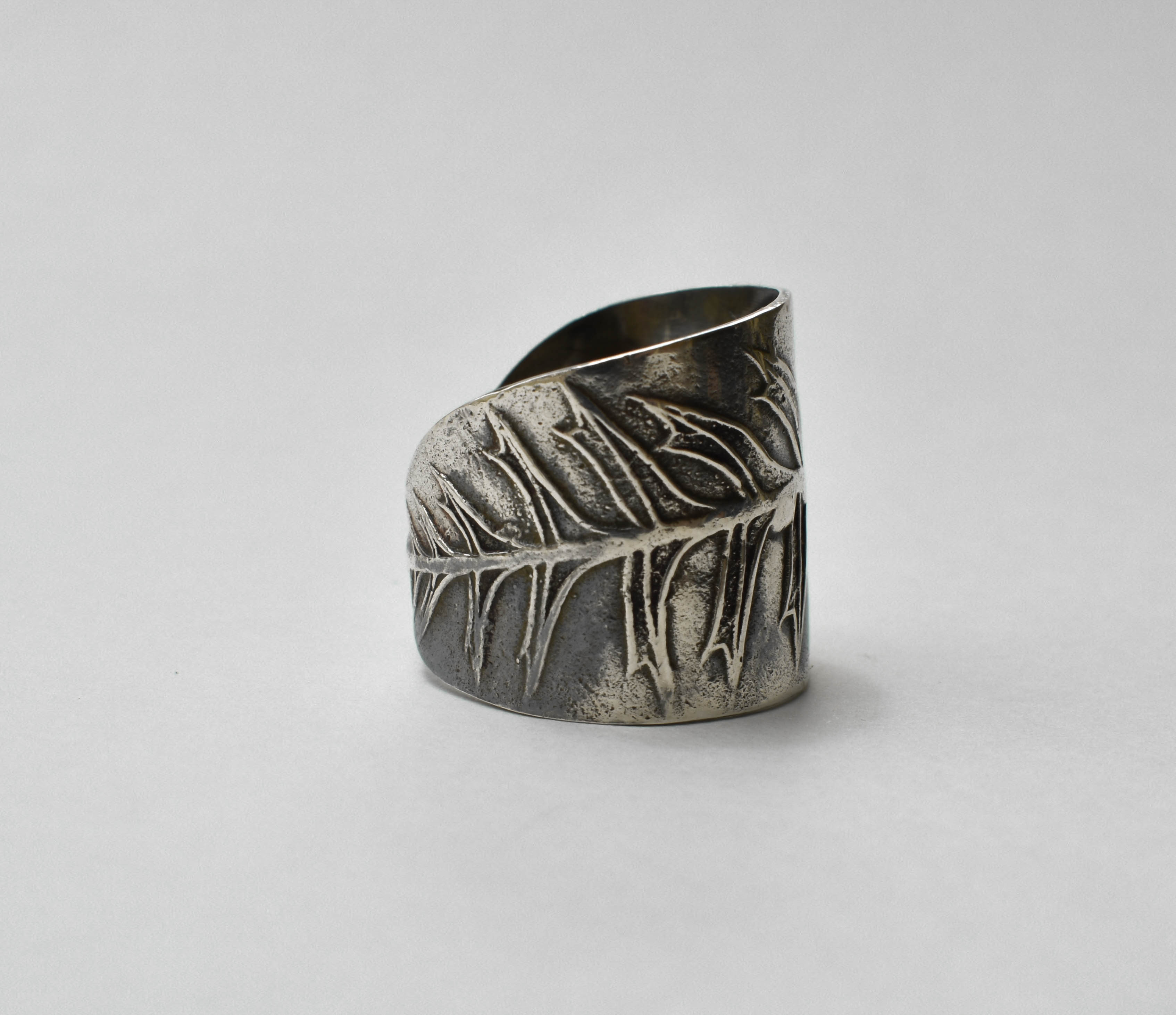 Banksia Ring, handmade silver ring